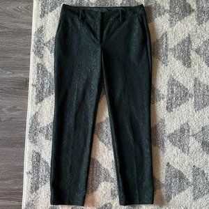 Forest Green Lace Straight Leg Pants Size 8